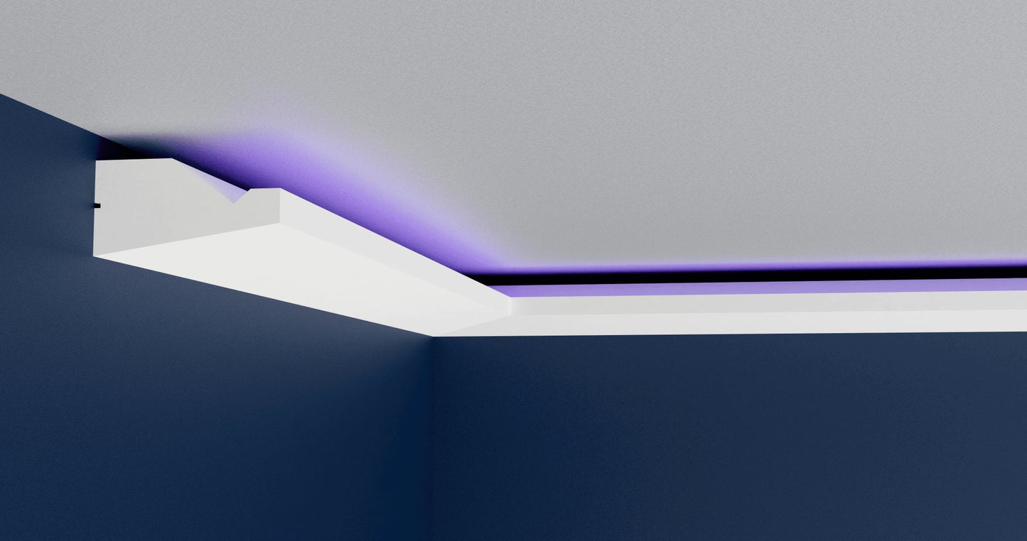 Deckenleiste Mit LED 10 - decorwall24h.de