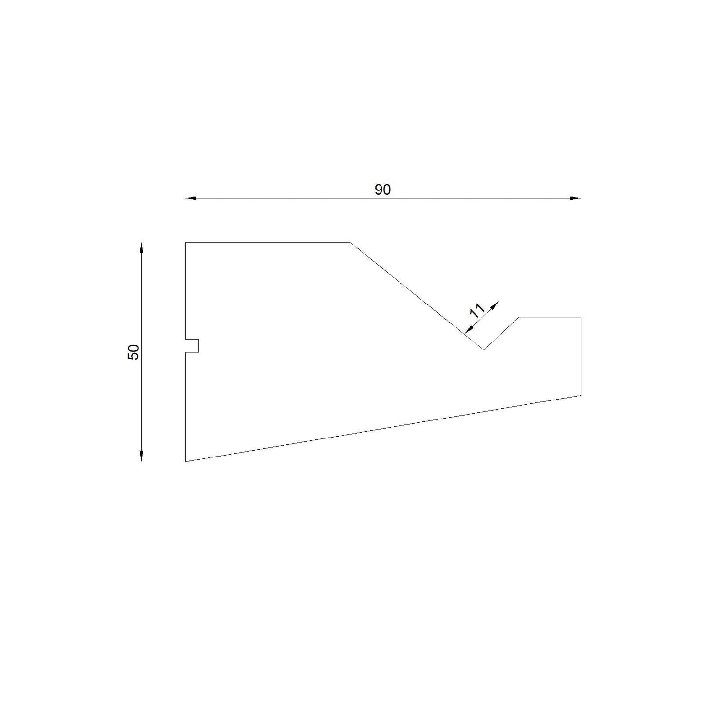 Deckenleiste Mit LED 10 - decorwall24h.de